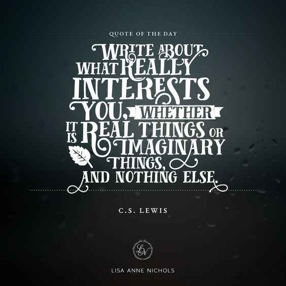 A quote from C.S. Lewis