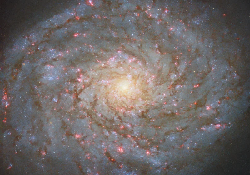 Hubble Captures a Bright Spiral in the Queen’s Hair